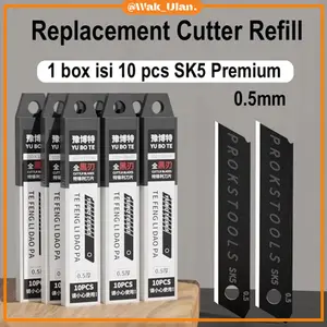 RCH SK5 Refill / isi ulang Cutter Hitam Pisau Besar isi 10 pcs Tajam Kater murah