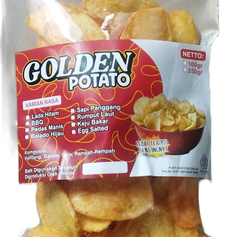 Keripik Kentang Asli Dieng Cemilan Kriuk Camilan 0