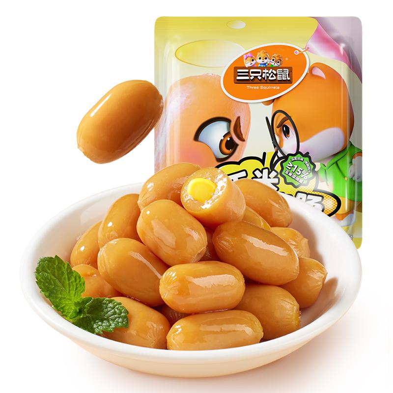 Three Squirrels Xúc xích ngô 110 viên vị mới xúc xích sụn giòn 30 viên thơm ngon bổ sung dinh dưỡng ăn vặt văn phòng