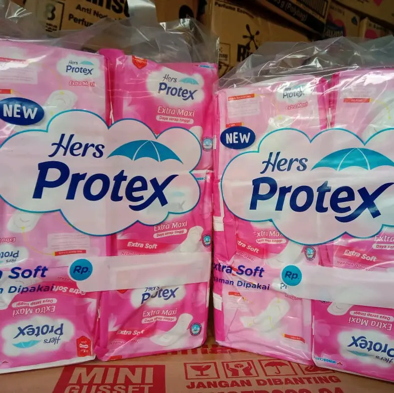 1 tas isi 6 pack HERS PROTEX PINK tanpa sayap isi 8 lembar 0