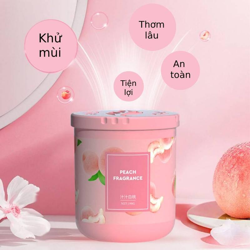 Sáp thơm phòng toilet ô tô với mùi hương tự nhiên 190g Sáp thơm phòng khử mùi phòng ngủ nhà vệ sinh siêu tiện lợi