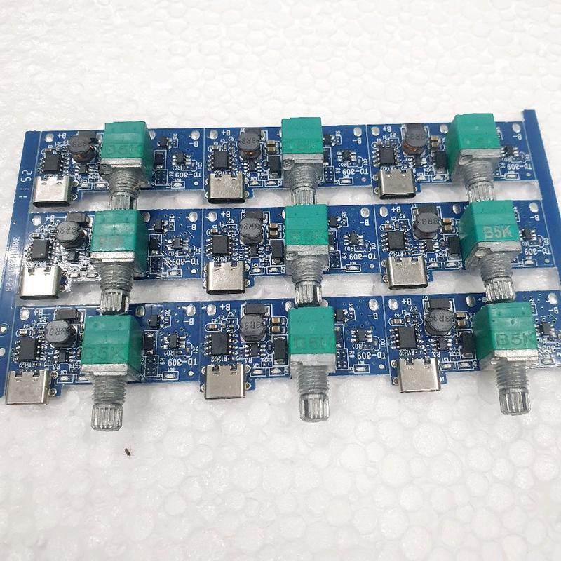    Mới Cổng sạc type C  Mạch sạc điều khiển quạt tích điện mickey TD806A. 