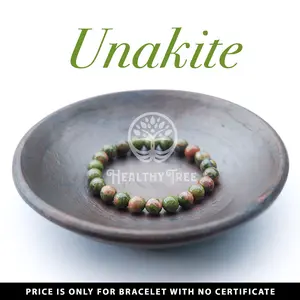 Gelang Batu Natural Kristal Unakite