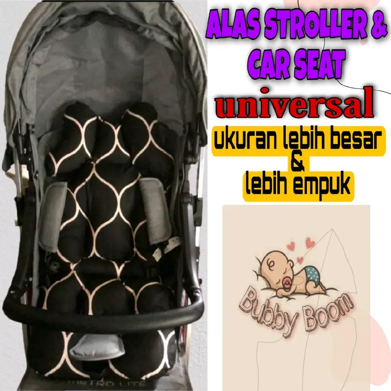 UNIVERSAL STROLLER PAD / ALAS STROLLER CAR SEAT BOUNCER / SEAT PADDING BABY / ALAS HIGHCHAIR Stroler Empuk multi-fungsional aksesoris kursi dorong 2