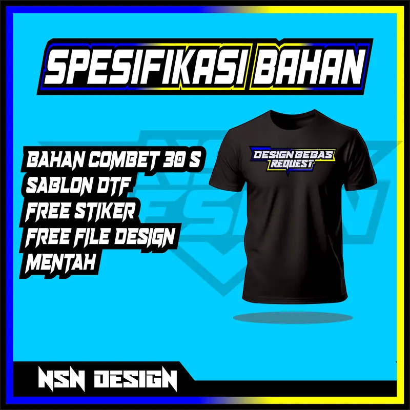 DESIGN KAOS SABLON SATUAN BISA REQUEST GAMBAR DAN DAPAT FILE MENTAH 3