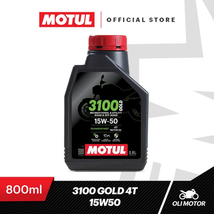 Gambar Oli Motor Motul 3100 GOLD 4T 15W50 0.8L - 1L dari MOTUL Indonesia Kota Administrasi Jakarta Utara Tokopedia
