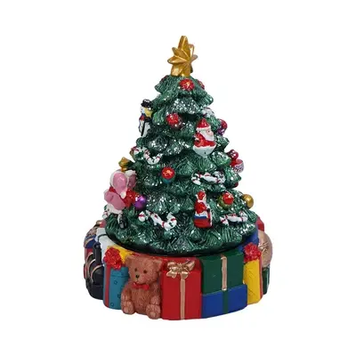 Noelle 15 Cm Kotak Musik Natal Christmas Tree Bear