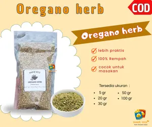 Daun Oregano Kering Aneka ukuran 100 gr 50 gr Bumbu Premium taburan Pizza Spagetti Rempah