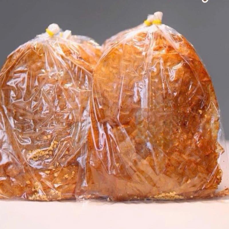 Bánh tráng lá tỏi xike mềm bịch 500gram - Sản phẩm được đóng gói trong túi nhựa 500 gram