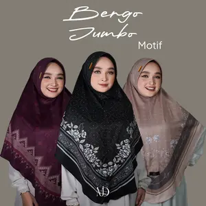 Jilbab instan daily hijab bergo JUMBO motif Mudymudy