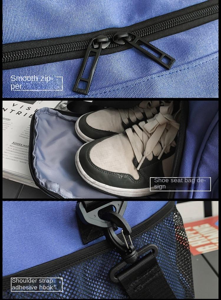 Product Introduction of Travel Bag Multifunctional Backpack Crossbody Handbag Luggage Bag Dry Wet Gym Bag#983 13