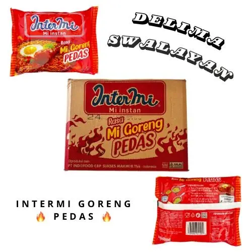INTERMI INSTAN GORENG PEDAS 1 DUS 1 20PCS x 60gr