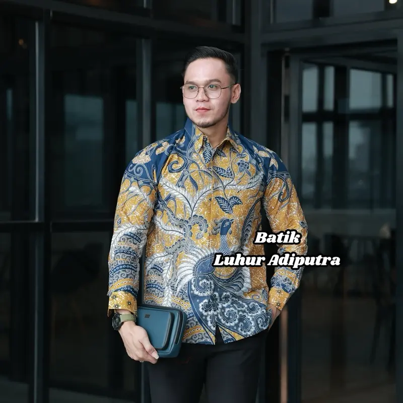 Anuraga Bikun Kemeja Batik Pria Lengan Panjang dan Pendek Katun Prima Premium Anak Muda S M L XL XXL 4L 5L Luhur Adiputra