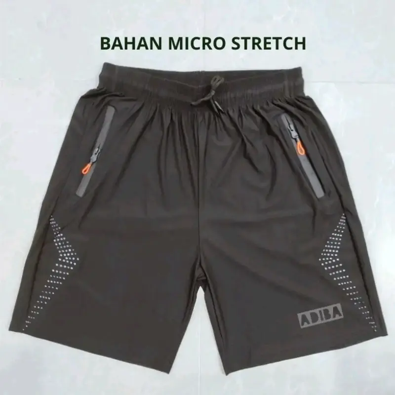 Celana Pendek Olahraga Running Unisex bahan Micro Stretch Sport santai parasut 0
