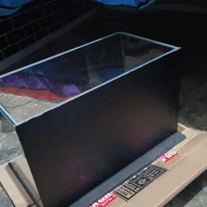 STICKER BACKGROUND HITAM PUTIH BERBAGAI WARNA AQUARIUM FREE PACKING PIPA