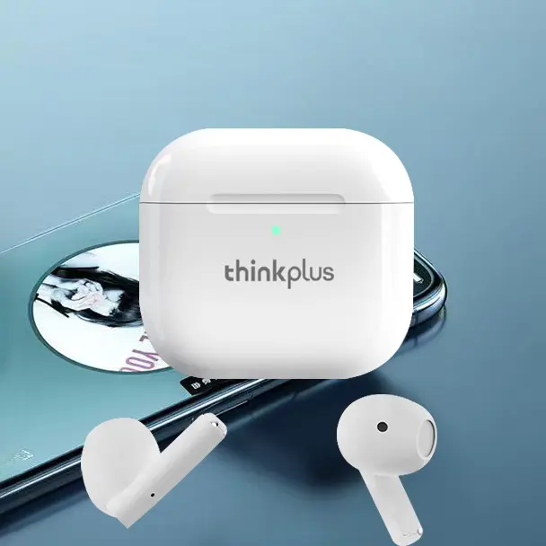thinkplus original Earphone Bluetooth True Wireless thinkplus 2025 Air Pro Suara HiFi Latensi Rendah Pengurangan Kebisingan untuk iPhone Android - Headset, Bass 2