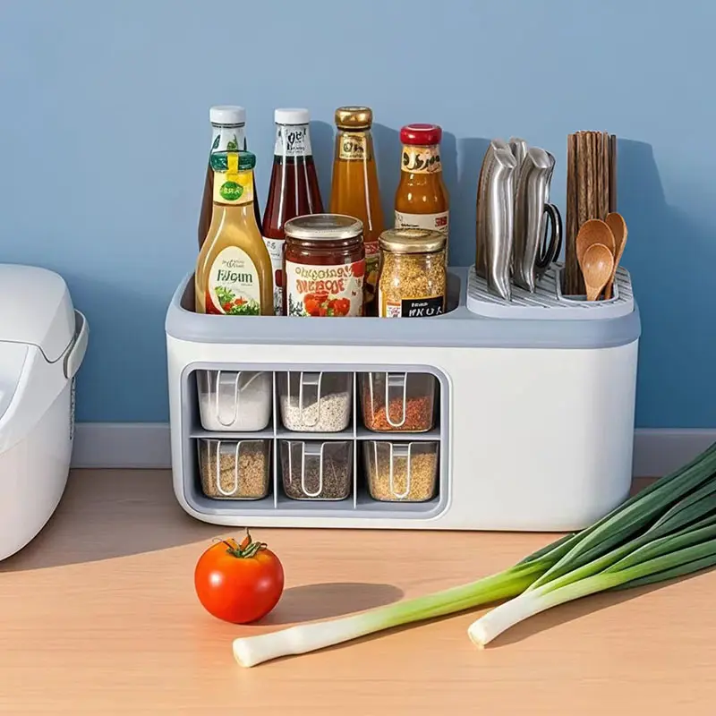 Rak Dapur Serbaguna Rak Penyimpanan Bumbu Dapur Multifungsi Kitchen Shelf 6 Laci Multifungsi 0