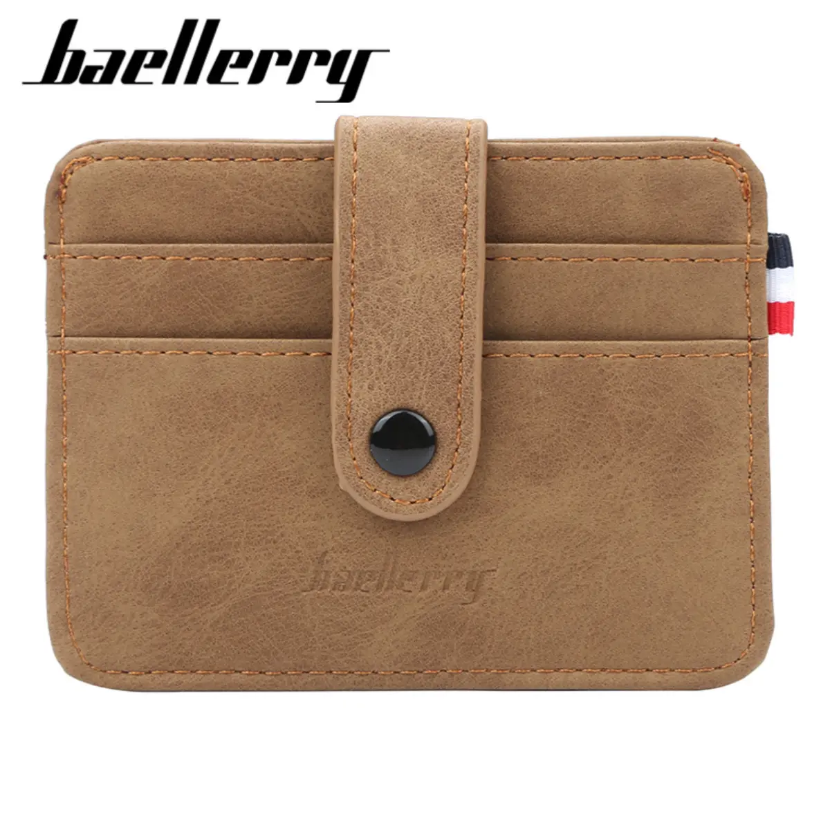 Baellerry Men's Multi-Function Card Holder Wallet - Slim RFID Blocking Leather Organizer for Credit Cards, Business Cards, IDs & Transit Cards