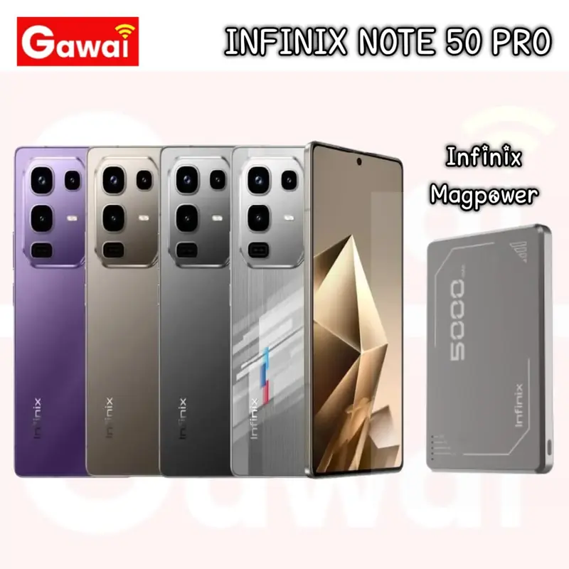 [Exclusive Wenny Wijaya] Infinix Note 50 Pro 8/256GB - Up to 16GB Extended RAM - Helio G100 Ultimate - 6.78” FHD+ Amoled - 50MP OIS - 5200 mAh - NFC ORIGINAL Garansi Resmi