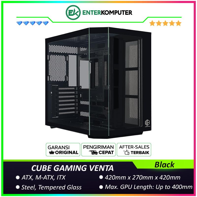 CUBE GAMING VENTA - ATX Gaming Case - Panoramic View - BTF Mainboard ...