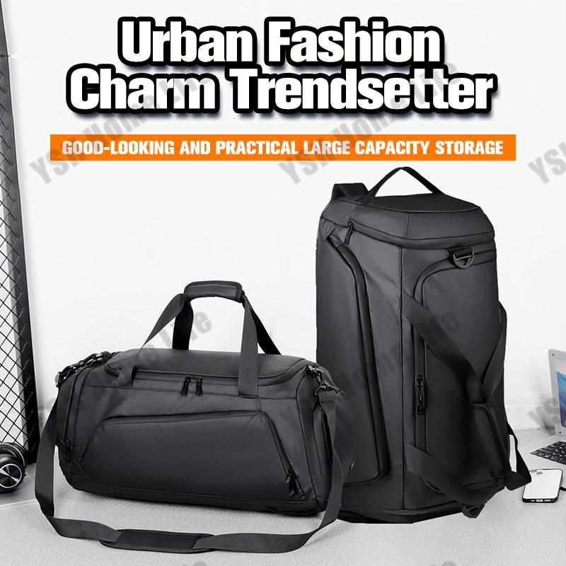 Product Introduction of Large Capacity Foldable Duffle Bag Travel Backpack Bag Waterproof Hand Carry Fitness Bag Cabin Size For Men 0