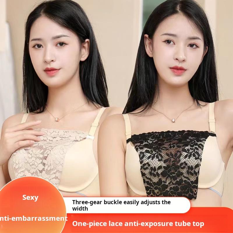 Dụng Cụ Chống Lộ Cổ Chữ V Cổ Áo Giả Một Mảnh Không Đường May, Che Ngực Bằng Ren, Chất Liệu Ren Cao Cấp, Khuyến Mại Có Thời Hạn, Mua 1 Tặng 1[Thanh Toán Khi Nhận Hàng]