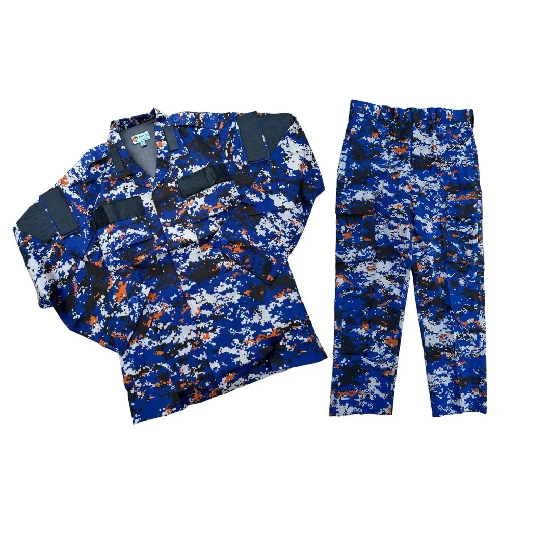 Baju stelan airud bahan ripstok premium - baju polairud Tactical pakai perekat