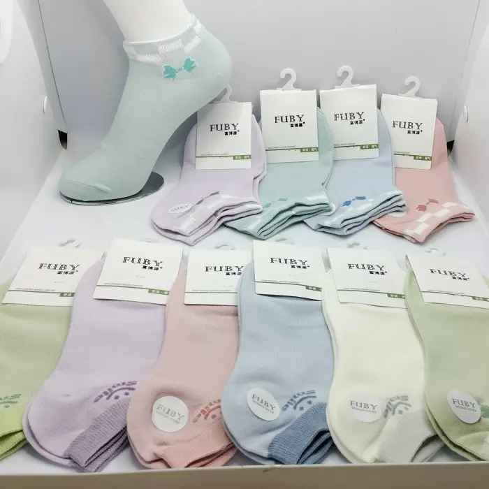 BimL. BELI 1 ISI 6 Kaos Kaki Wanita Mata Kaki Motif Ladies Ankle SoGrosir 2