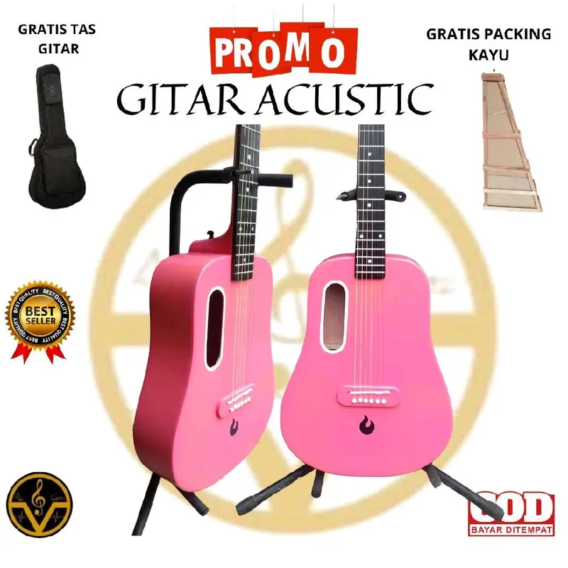 Gitar Akustik Lava Me 3/4 Gratis Tas Pick Dan kunci L 5