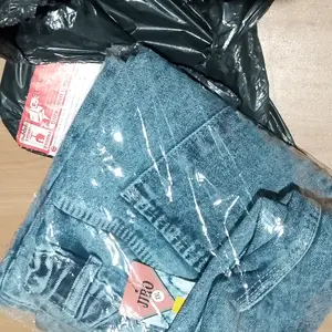 Celana Baggy Retro Biru Panjang Wanita Korean Style Celana Highwaist KUlot Wide Leg Jeans Wanita