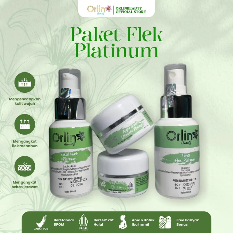 PAKET FLEK PLATINUM/ /ORLIN BEAUTY/SPF 50 (FREE GIFT) 0
