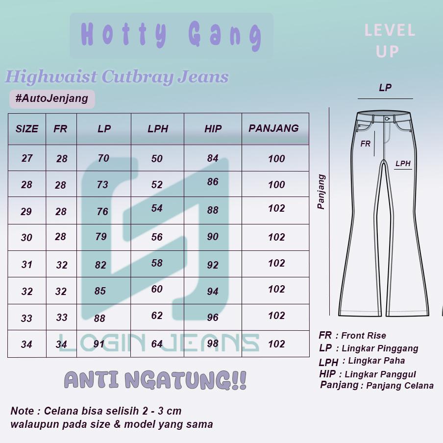 Cutbray Highwaist Kaki Lebar Strech Kain Melar Jeans Wanita Celana Panjang Cewek Cutbray Highwaist Kaki Lebar Strech Kain Melar Jeans Wanita Celana Panjang Cewek