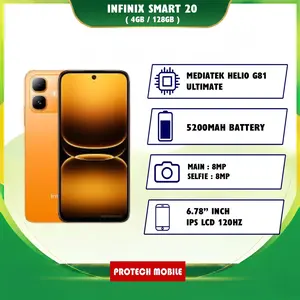 [ NEW LAUNCH ] INFINIX SMART 20 4GB 128GB GARANSI RESMI