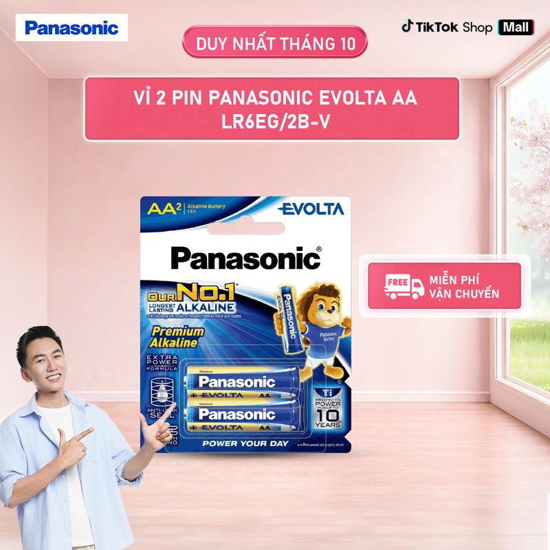 Vỉ 2 viên Pin Panasonic Evolta AA LR6EG/2B-V