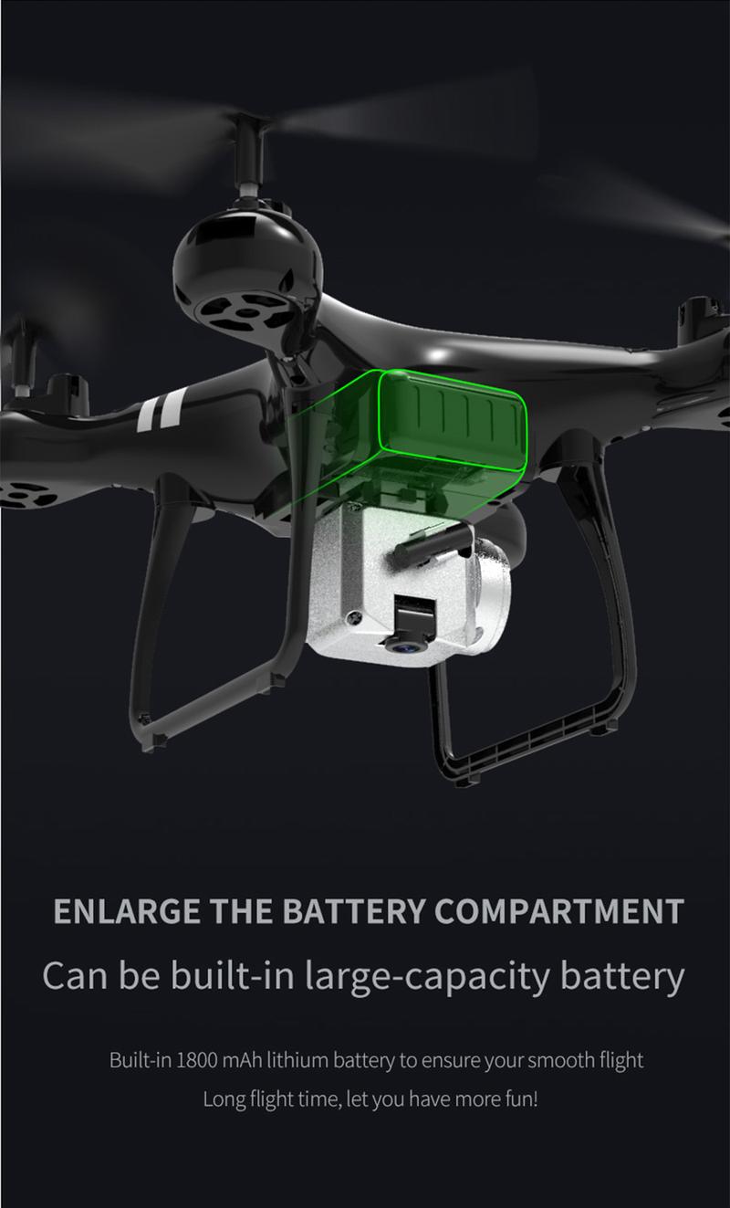 Product Introduction of Elf KY101 Ketinggian Tetap Panjang Endurance Drone 8k HD Fotografi Udara Quadcopter Toy RC Pesawat 10
