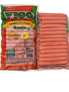 vigo sosis sapi kemasan 720gr isi kurleb 30pcs Frozen Food Makanan sosis merah seblak