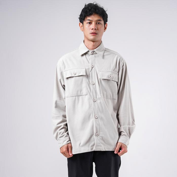 Gambar House of Smith Work Jacket Cord Cubic Jacket Grey - Jaket Pria dari HOUSE OF SMITH Kab. Bandung Tokopedia