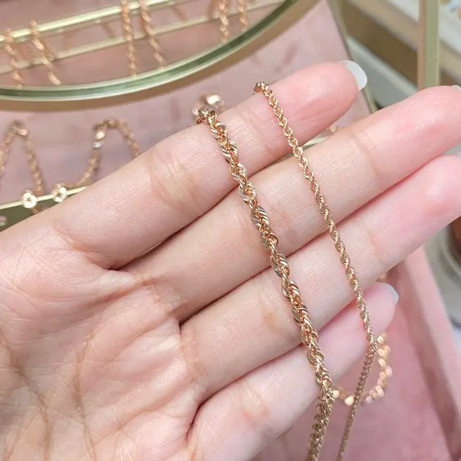 Kalung Emas Lilit Korea Collection- Rosegold 17k / Whitegold 17k / Yellowgold 16k 5