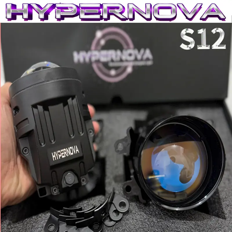 HYPERNOVA - ORIGINAL LAMPU FOGLAMP BILED S12 80 WATT  BLUELENS FOGLAMP 3 WARNA 1 WARNA LAMPU MOBIL KABUT 3