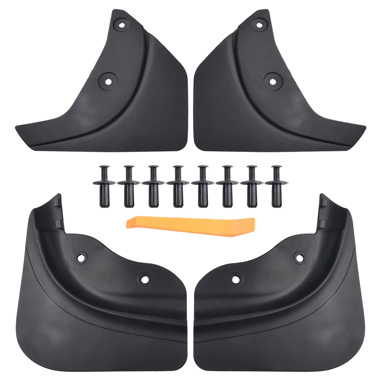 Car Rear Wheel 4pcs PP TPO Auto Parts Car Mudflaps Modification Car Mudguards