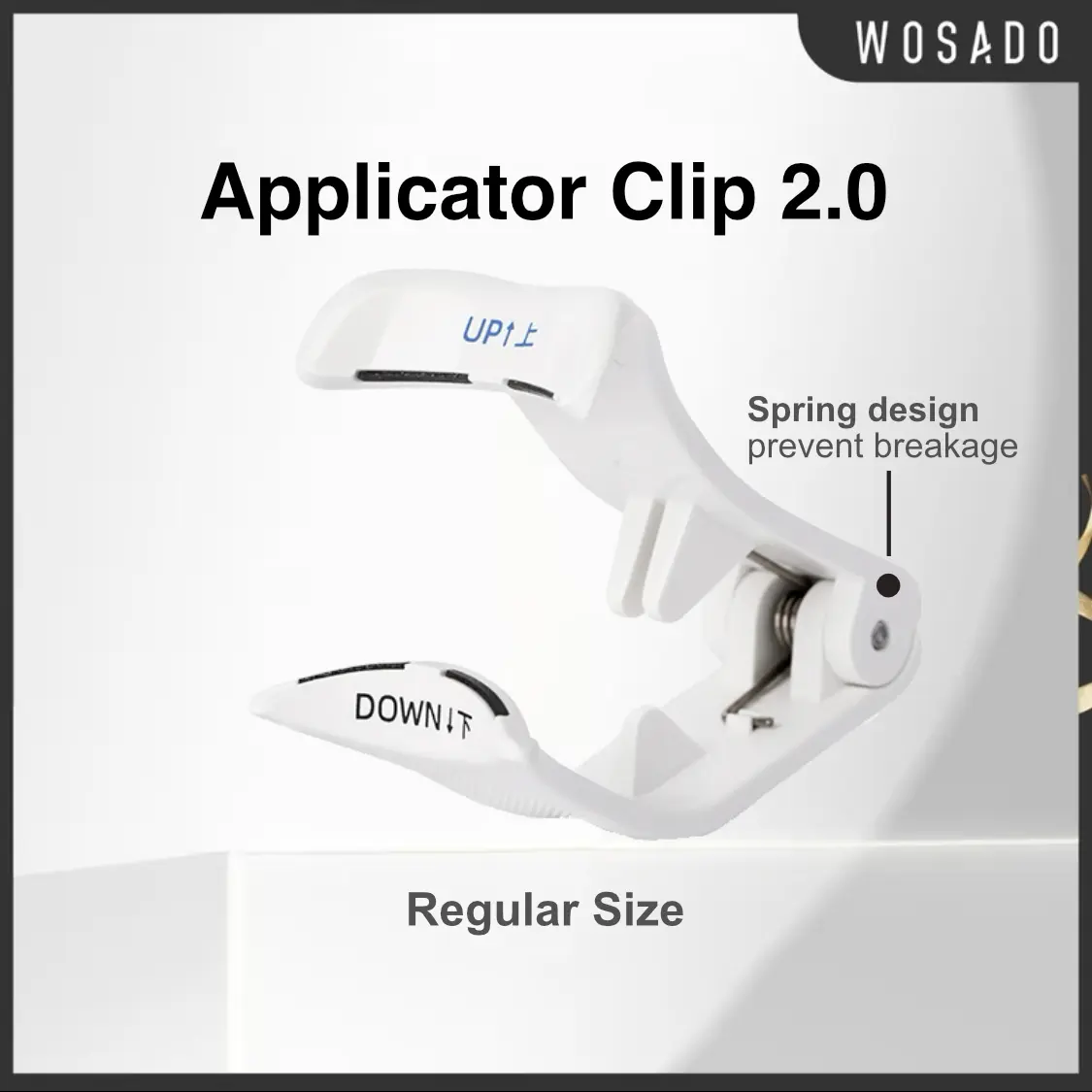 WOSADO Applicator Clip for Magnetic Eyelashes Tools 2 sizes for Regular and wider version eyelashes