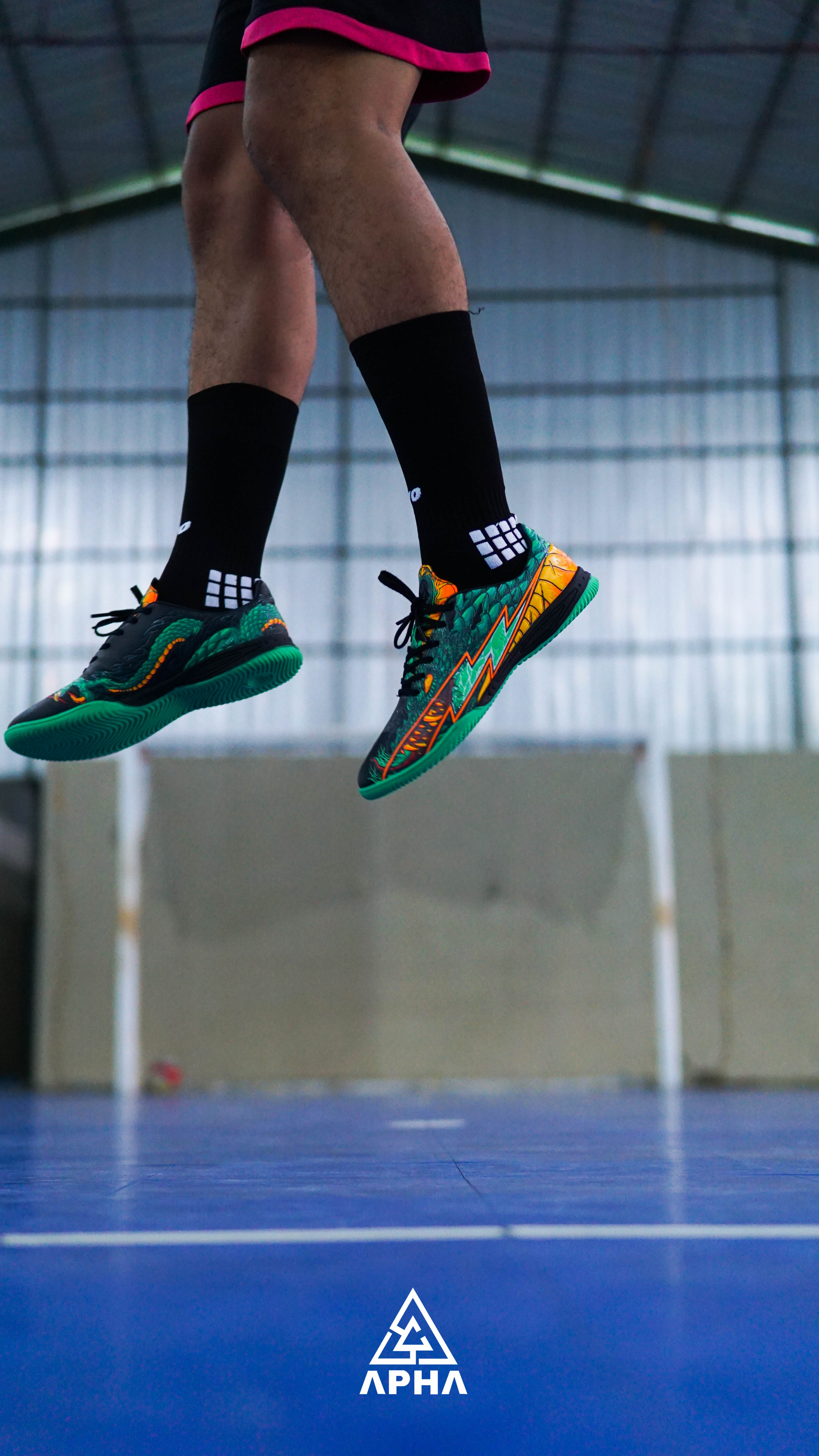 Sepatu Futsal Apha Animax Series Ryu Kohaku Tytopha 33-45 Dewasa dan Anak Lengkap Gratis Kaoskaki