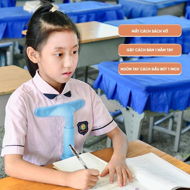 Giá Đỡ Cằm Chống Cận Thị, Dụng cụ Giúp Ngồi Thẳng Lưng Chống Gù Cho Bé, Giá kẹp bàn Chống Cận Thị Đỡ Cằm Cải Tiến, Dụng Cụ Chống Gù