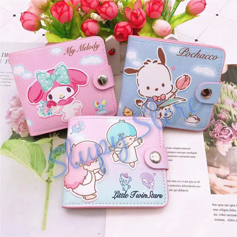SLP Dompet Klip AWAN Kuromi My Melody Cinnamoroll Pochacco Hello Kitty Twin Stars Pompompurin 2