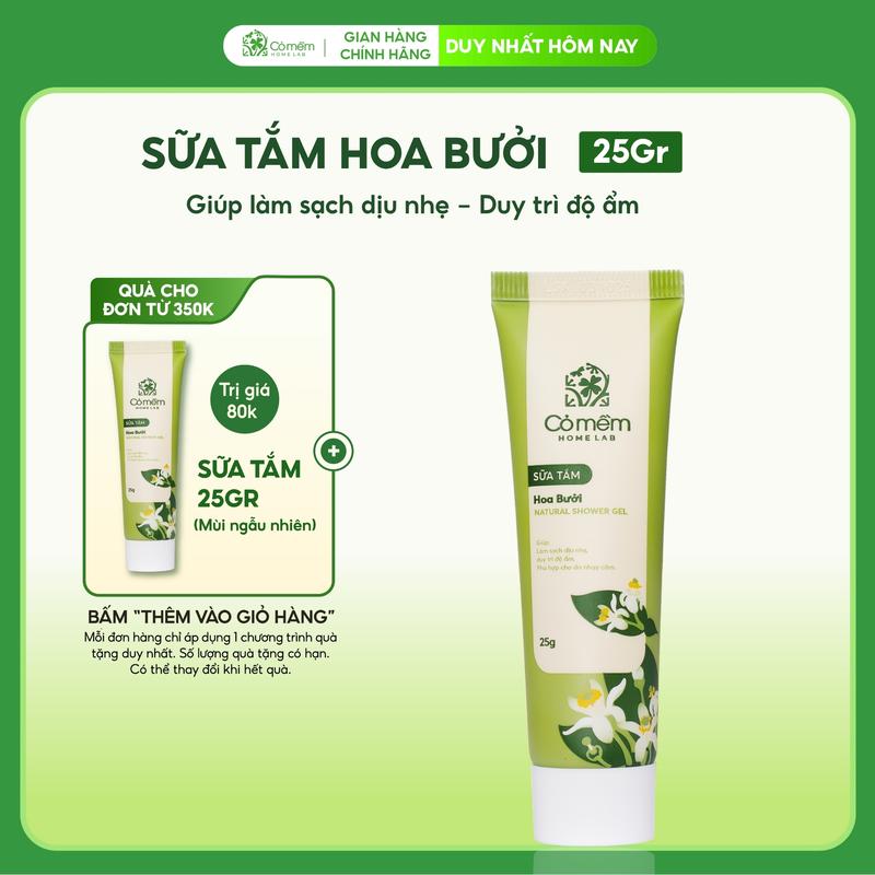 Sữa Tắm Hoa Bưởi Dưỡng Ẩm Sáng Da Từ Thiên Nhiên Cỏ Mềm 25gr
