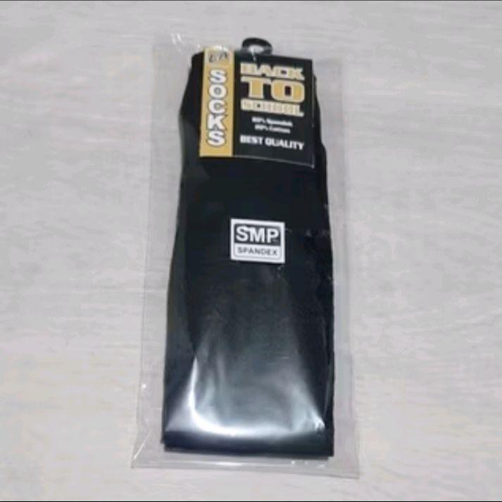 (3 pasang) kaus kaki sekolah hitam polos untuk anak SD SMP dan SMA bahan nilon polyester lembut Fashion anak sekolah Kaos 2