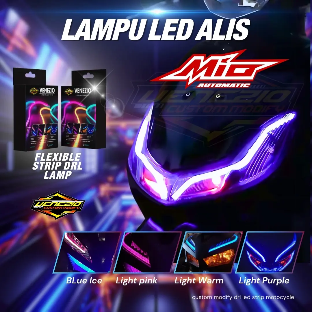 Paket lampu alis mio smile sepasang bonus devil eyes siap pakai pnp bisa cod