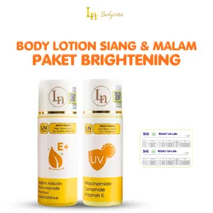 [ISI 2 BOTOL] Lotion 10% Alpha Arbutin HB Dosting Pemutih Varian Siang + Malam BPOM 100ml