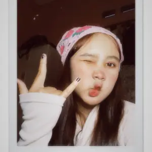 KIYOWO Bandana Head Scarf Rajut Motif Bunga Stroberi Kupu-Kupu Gaya Fashion Korea Import AR188