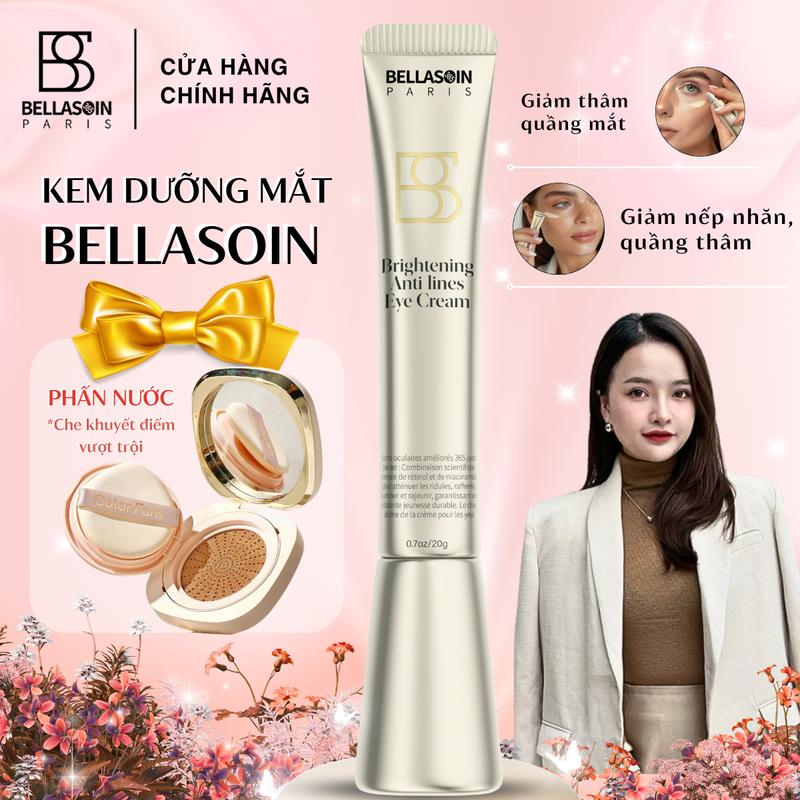Kem Dưỡng Mắt Bellasoin, Làm Sáng, Kết Hợp Retinol Và Niacinamide, Làm Mờ Nếp Nhăn, Giúp nâng và làm săn chắc vùng da quanh mắt.